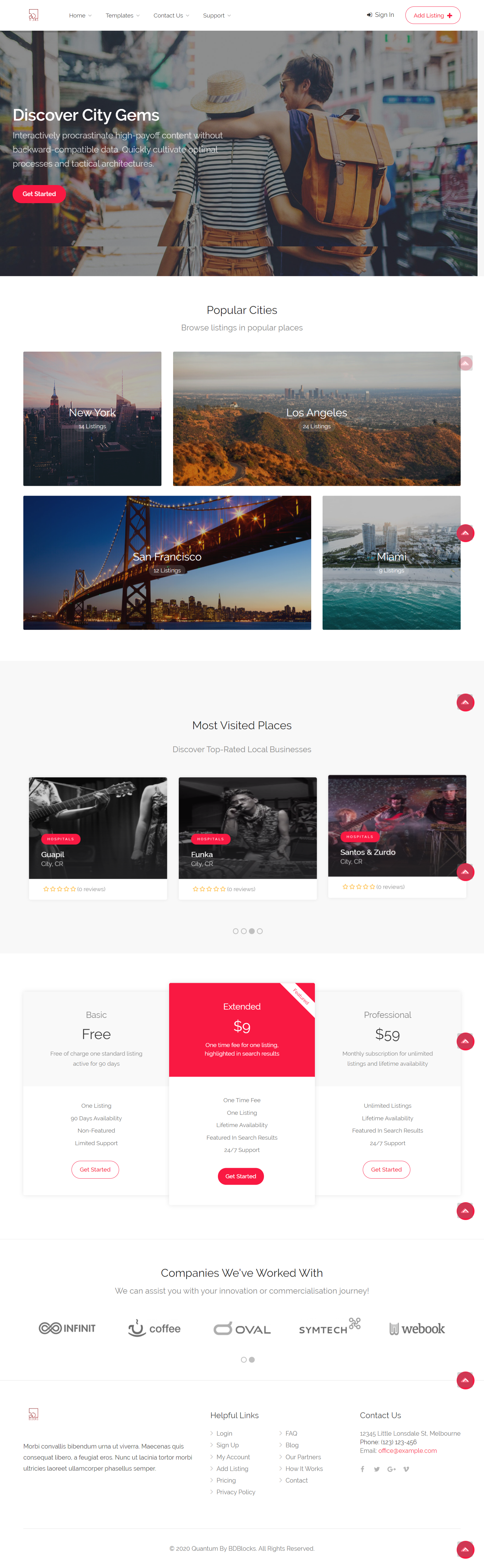 Quantum - Homepage v2 Template
