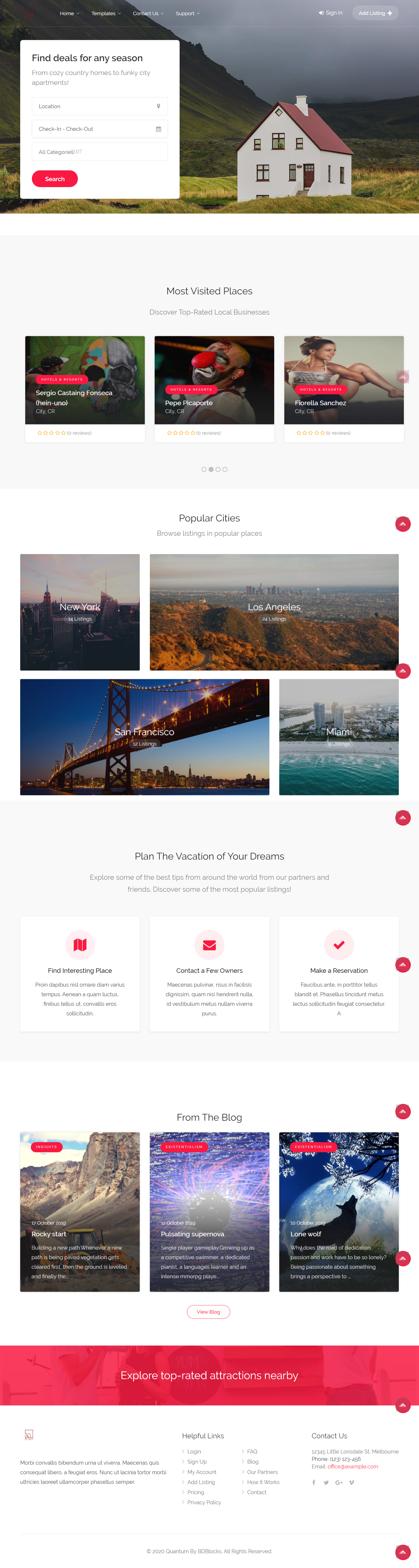 Quantum - Homepage v3 Template