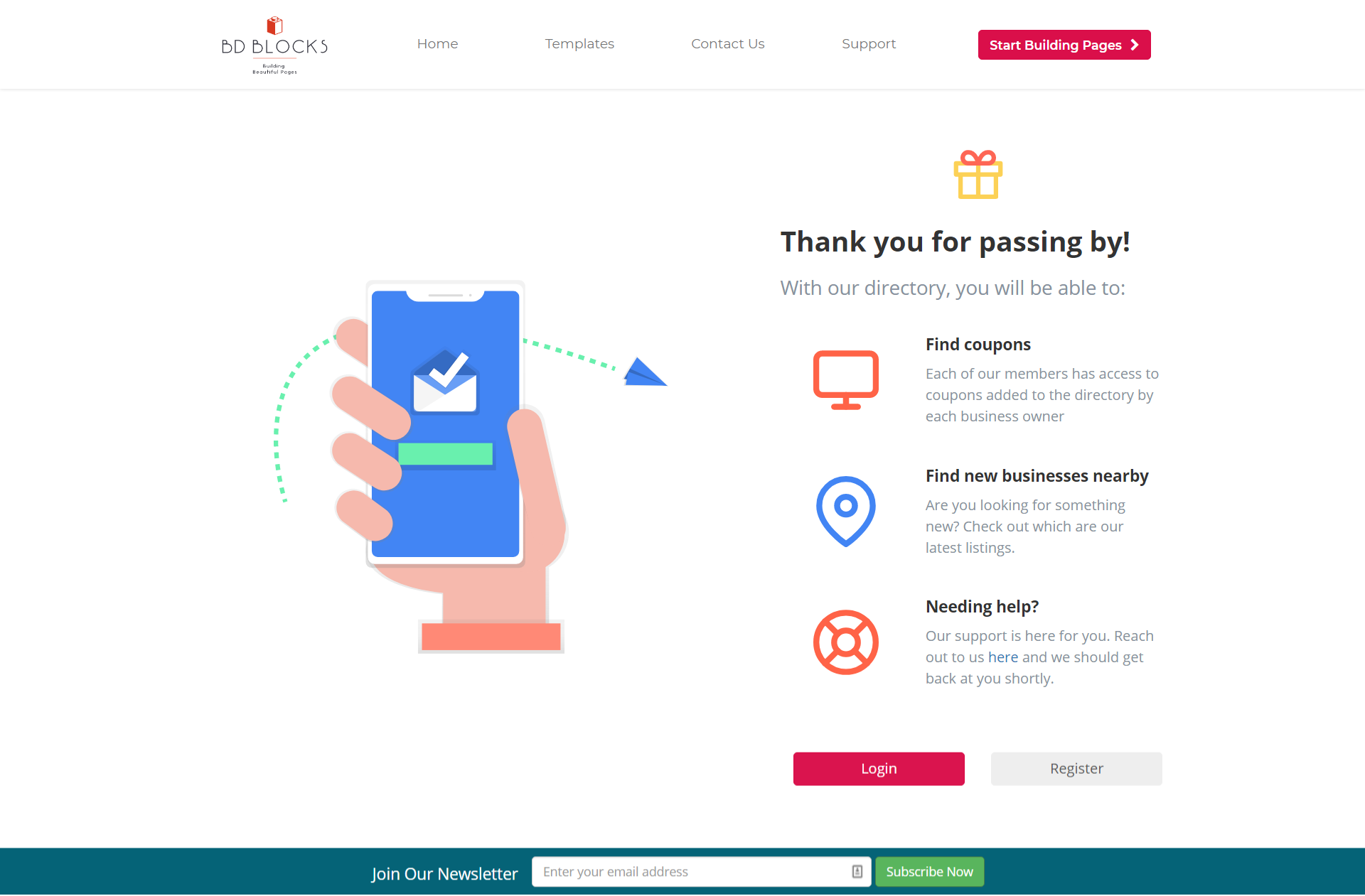 Basic Thank You Page